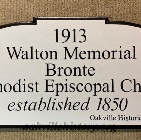 Walton United Church Plaque