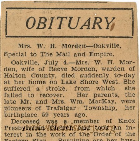 Christina Morden Obituary