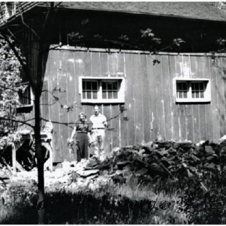 213 King Street barn in midst of renovation, with Gordon & Elaine Poole