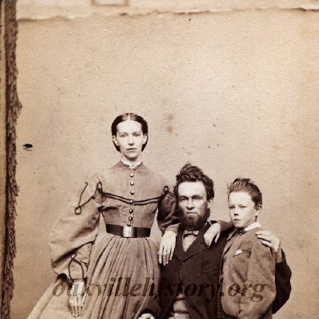 Sarah and Moses McCraney, likely with their eldest son, Marshall